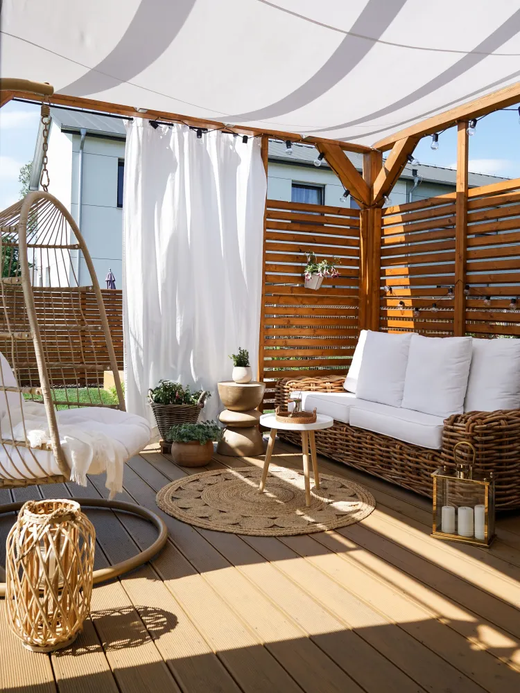 Premium Resina Sintetica Divano 3 posti rattan naturale FORLI