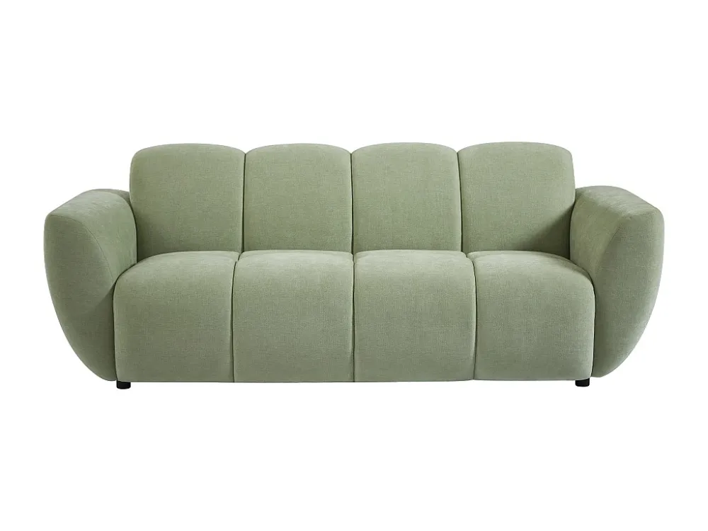 Premium Resina Sintetica Divano 3 posti Tessuto Verde effetto imbottito JULORI