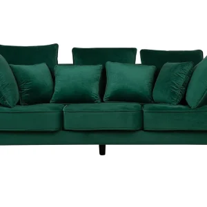Sedia con Braccioli Divano 3 posti tessuto verde FENSTAD
