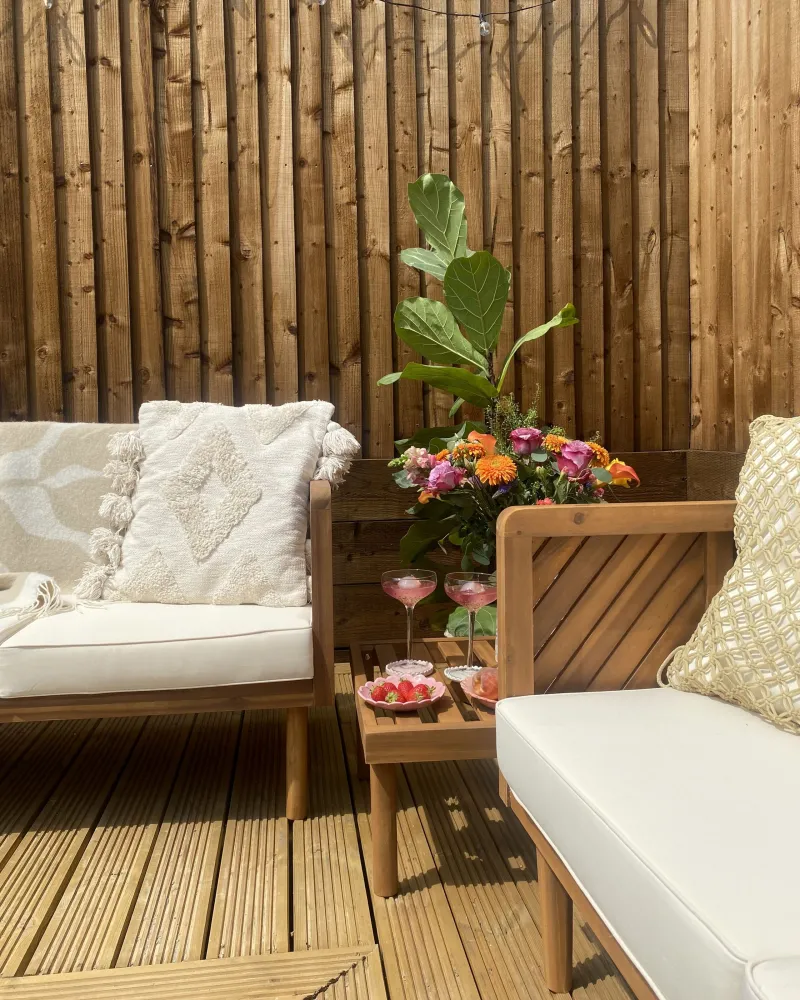 Sedia da Giardino Divano da giardino BARATTI Legno d'acacia Legno palese