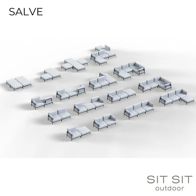 DIVANO "DANDY" 3 + MODULO SINGOLO - 3 colori SIT SIT