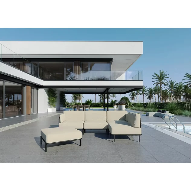 DIVANO "SALVE" 3' + MODULO SINGOLO E PUF - 3 colori SIT SIT