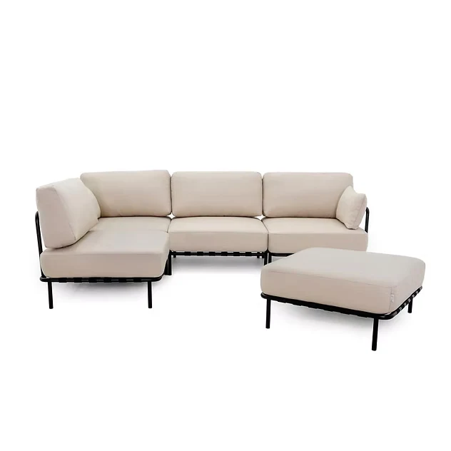 DIVANO "SALVE" 3' + MODULO SINGOLO E PUF - 3 colori SIT SIT