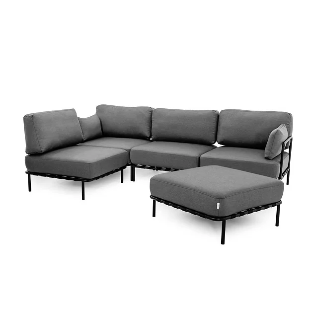 DIVANO "SALVE" 3' + MODULO SINGOLO E PUF - 3 colori SIT SIT