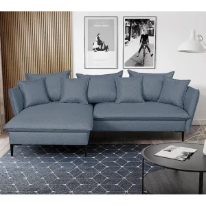 Divano letto angolare Tessuto Blu marine Angolo sinistra LAZARE di PASCAL MORABITO