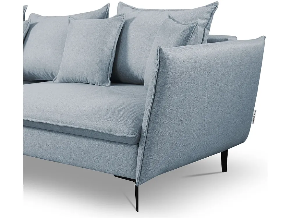 Divano letto angolare Tessuto Grigio azzurrato Angolo sinistra LAZARE di PASCAL MORABITO