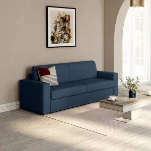 Divano letto 3 posti ribalta Tessuto Blu notte adatto agli stili giovanili COGLIO