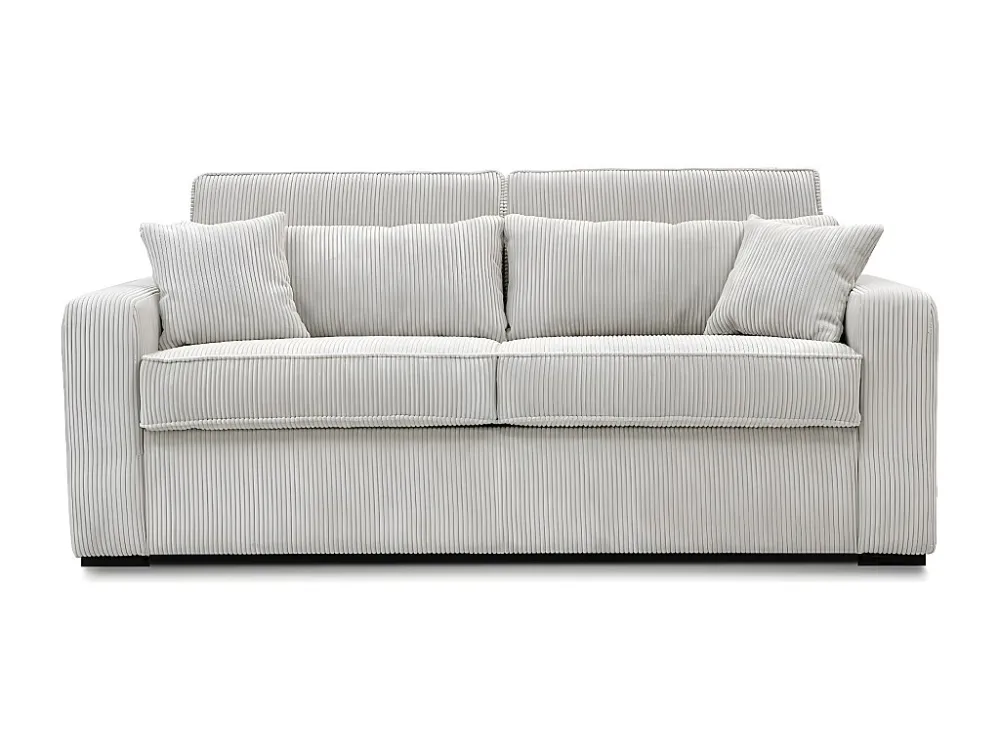Divano letto 4 posti ribalta Tessuto Panna letto 160 cm materasso 14 cm MONDOVI