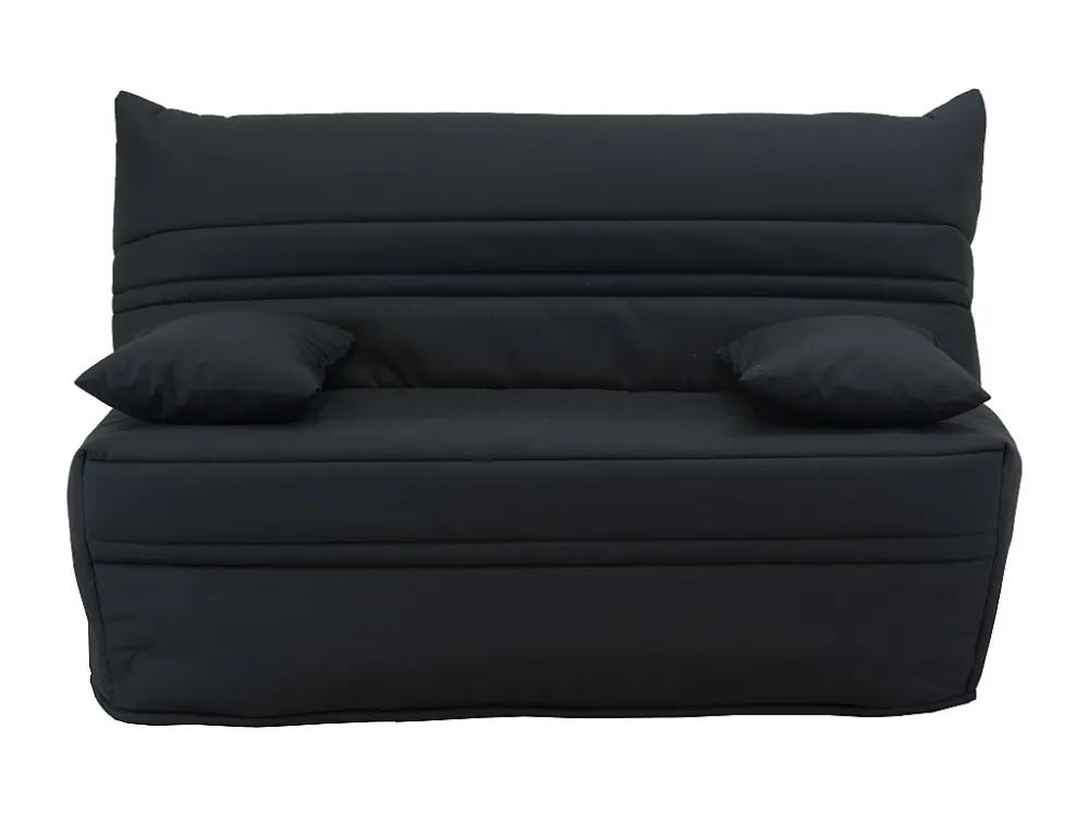Divano letto BZ Tessuto con chiusura assistita Queen size 160 x 200 cm Nero CANYON II