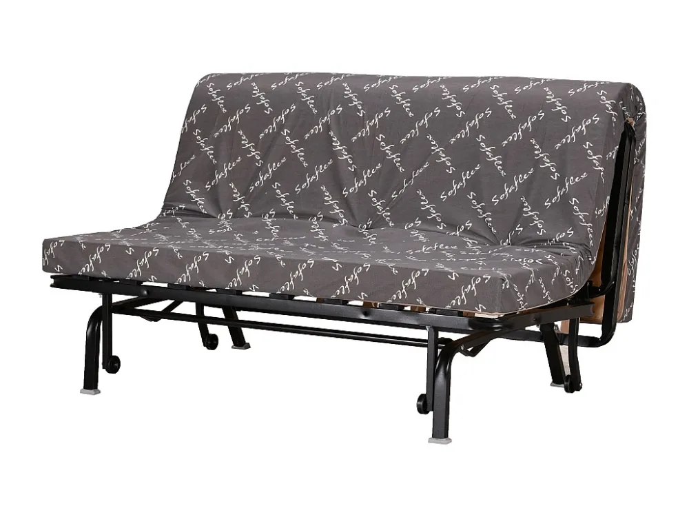 Divano letto BZ Tessuto con chiusura assistita Queen size 160 x 200 cm Nero CANYON II