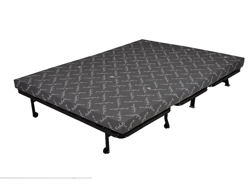 Divano letto BZ Tessuto con chiusura assistita Queen size 160 x 200 cm Nero CANYON II