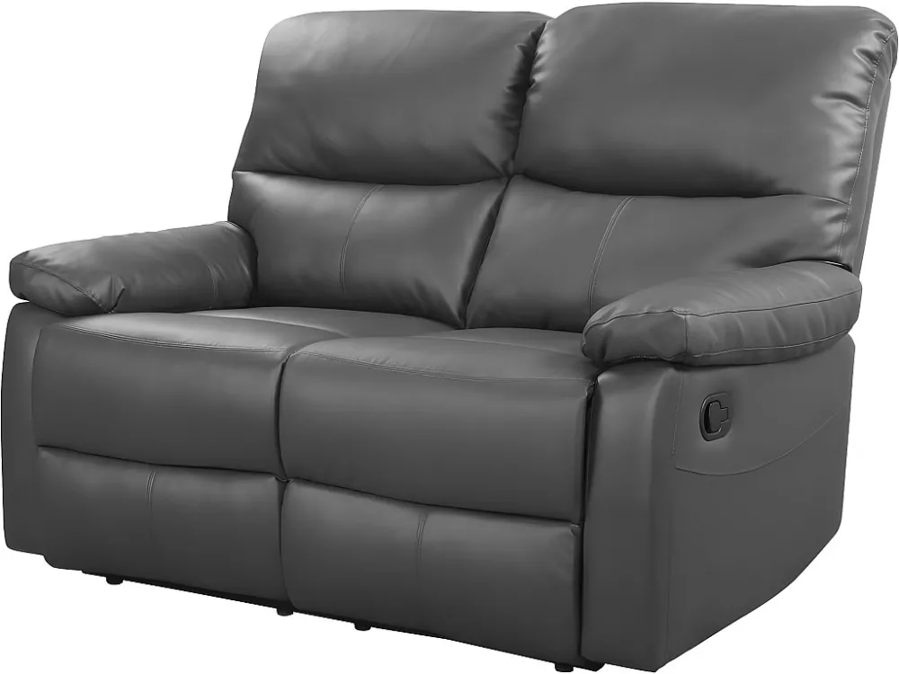 Divano reclinabile "Lincoln" - 147 x 89 x 103 cm - 2 posti sedere - Grigio Habitat et jardin
