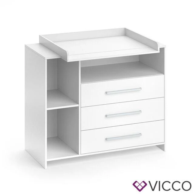 Vicco Cassettone con fasciatoio Scaffale con fasciatoio Mobile per bebè