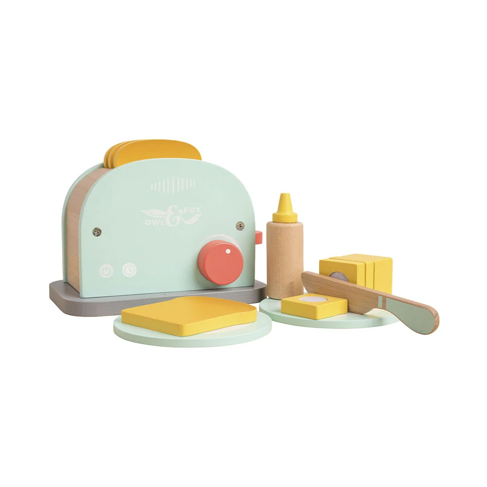 Owl & Fox Children's Room Wood Toaster Set FSC
