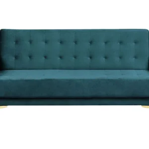 Divano reclinabile 3 posti velluto verde acqua ABERDEEN