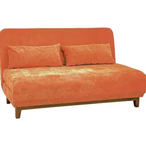 We Home - Divano-letto traformabile Basil arancione apribile due posti