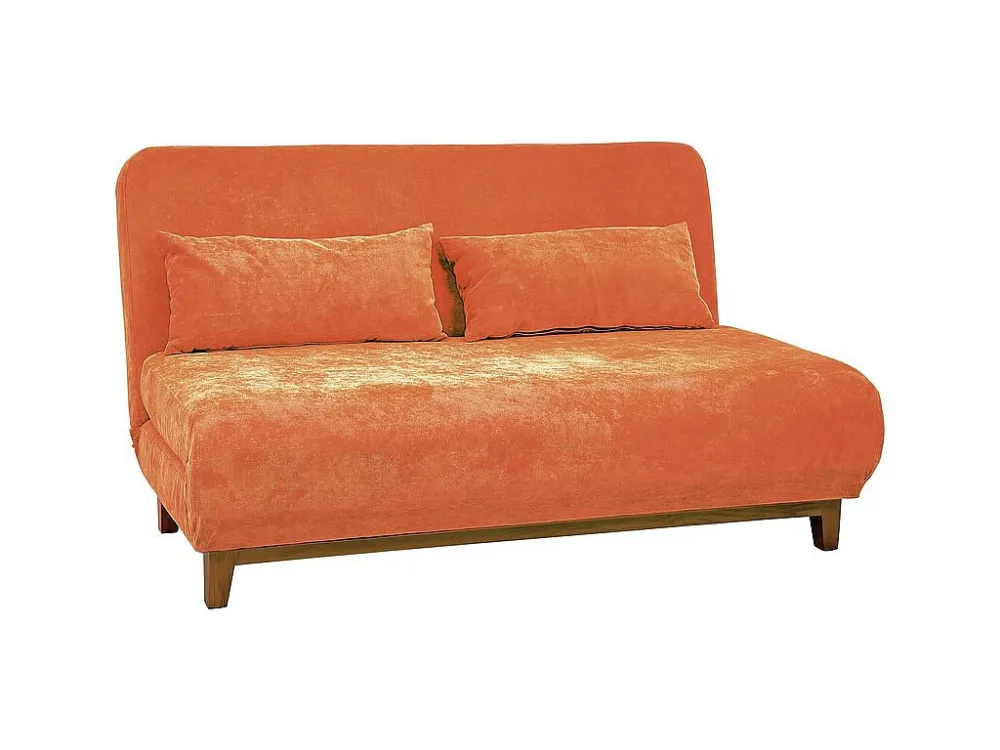 We Home - Divano-letto traformabile Basil arancione apribile due posti