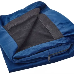 Rivestimento per divano 3 posti BERNES Velluto Blu marino
