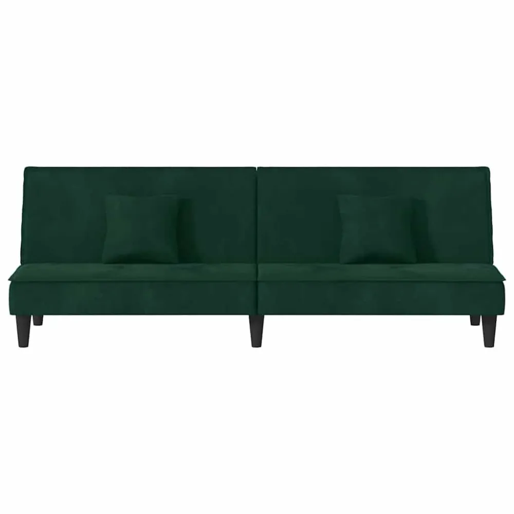 Ergonomico Regolabile Divano Letto Verde Fosco Velluto