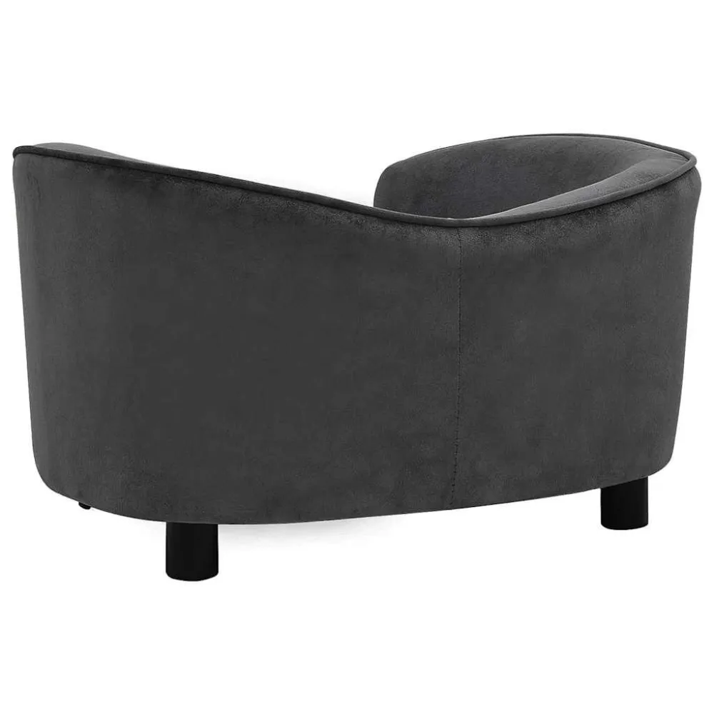 Divano per Cani Grigio Scuro 69x49x40 cm Peluche