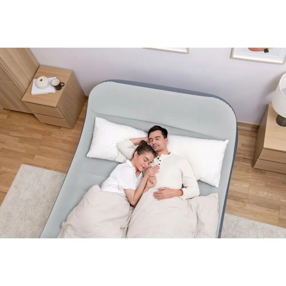 Bestway Cama Doppia Elettrica con Testata 226x152x84 cm Gonfiabile e Camping 67923