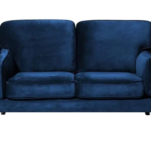 Certificato DIN Divano 2 posti velluto blu LOKKA