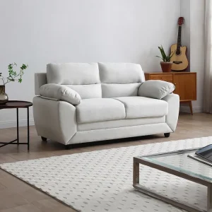Divano fisso 2 posti Tessuto colore Sabbia stile moderno MANOA
