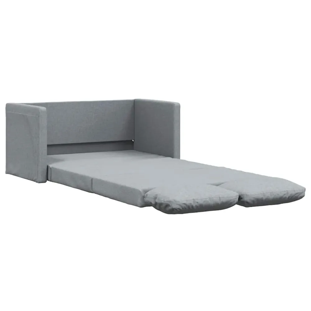 Divano Letto da Terra 2 1 Grigio Evidente 112x174x55cm Tessuto