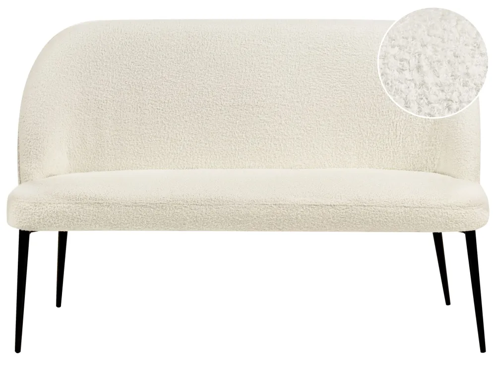 Divano 2 posti bouclé beige palese OSBY HSS-E | Alta Resistenza