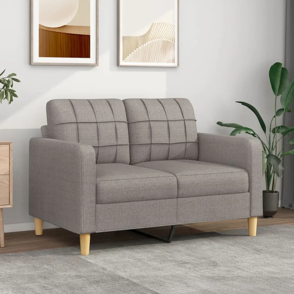 Divano 2 Posti B-Stock Tortora 120 cm Tessuto