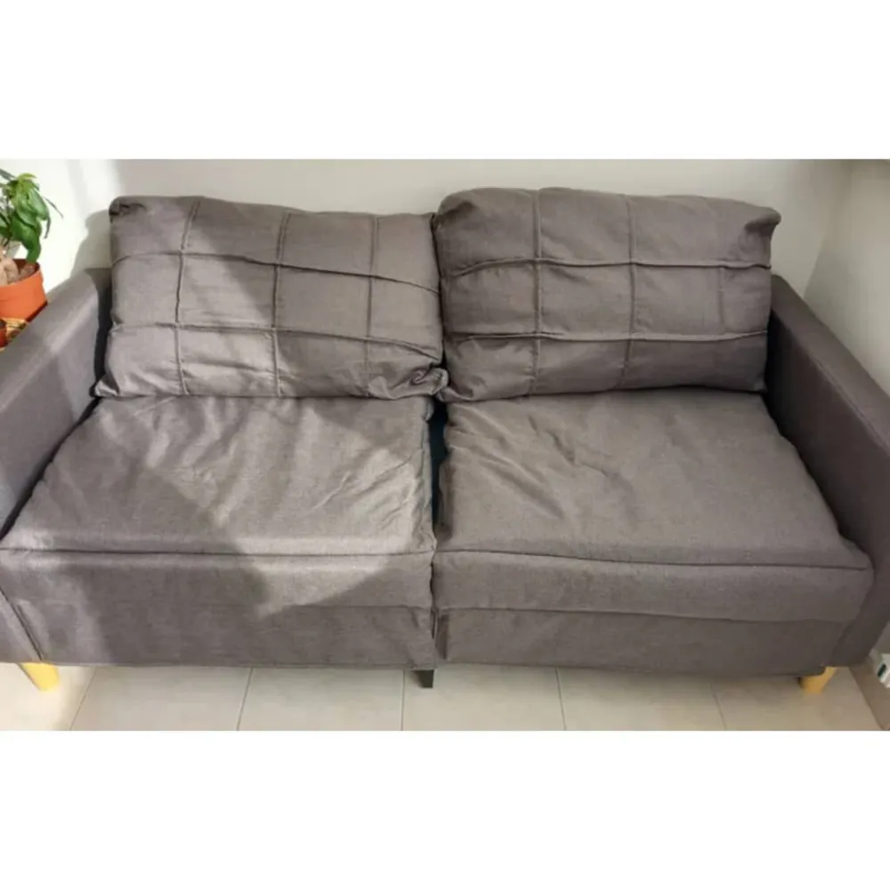 Divano 2 Posti B-Stock Tortora 120 cm Tessuto