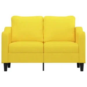 Divano 2 Posti Giallo Limpido 120 cm Tessuto