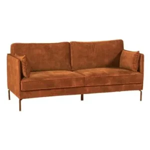 Divano 2 posti Moven Fox velluto marrone Athezza - 168cm ISO 2 | Classe di Precisione