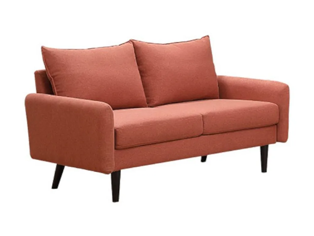 Divano 2 posti Tessuto Terracotta stile intramontabile HALIA