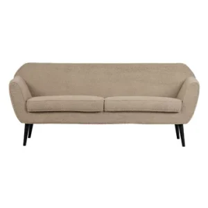 Maschio per Fori Ciechi Divano 2 posti tessuto panna Rocco Woood - 187cm