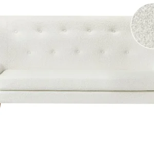 Maschio per Fori Ciechi Divano 2 posti bouclé bianco SKIBBY