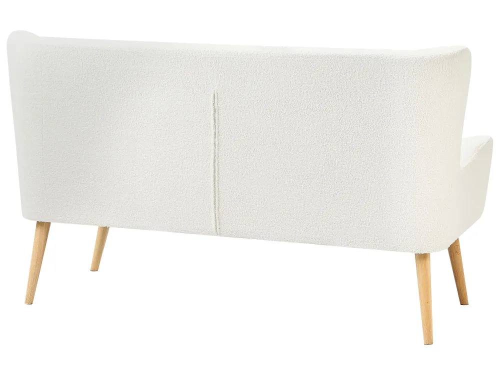Maschio per Fori Ciechi Divano 2 posti bouclé bianco SKIBBY