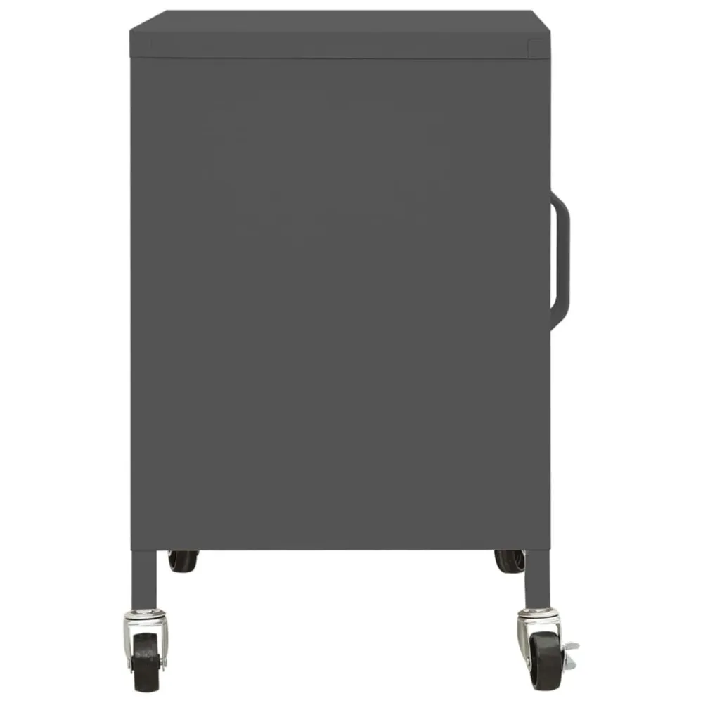 Armadietto Antracite 60x35x56 cm Acciaio