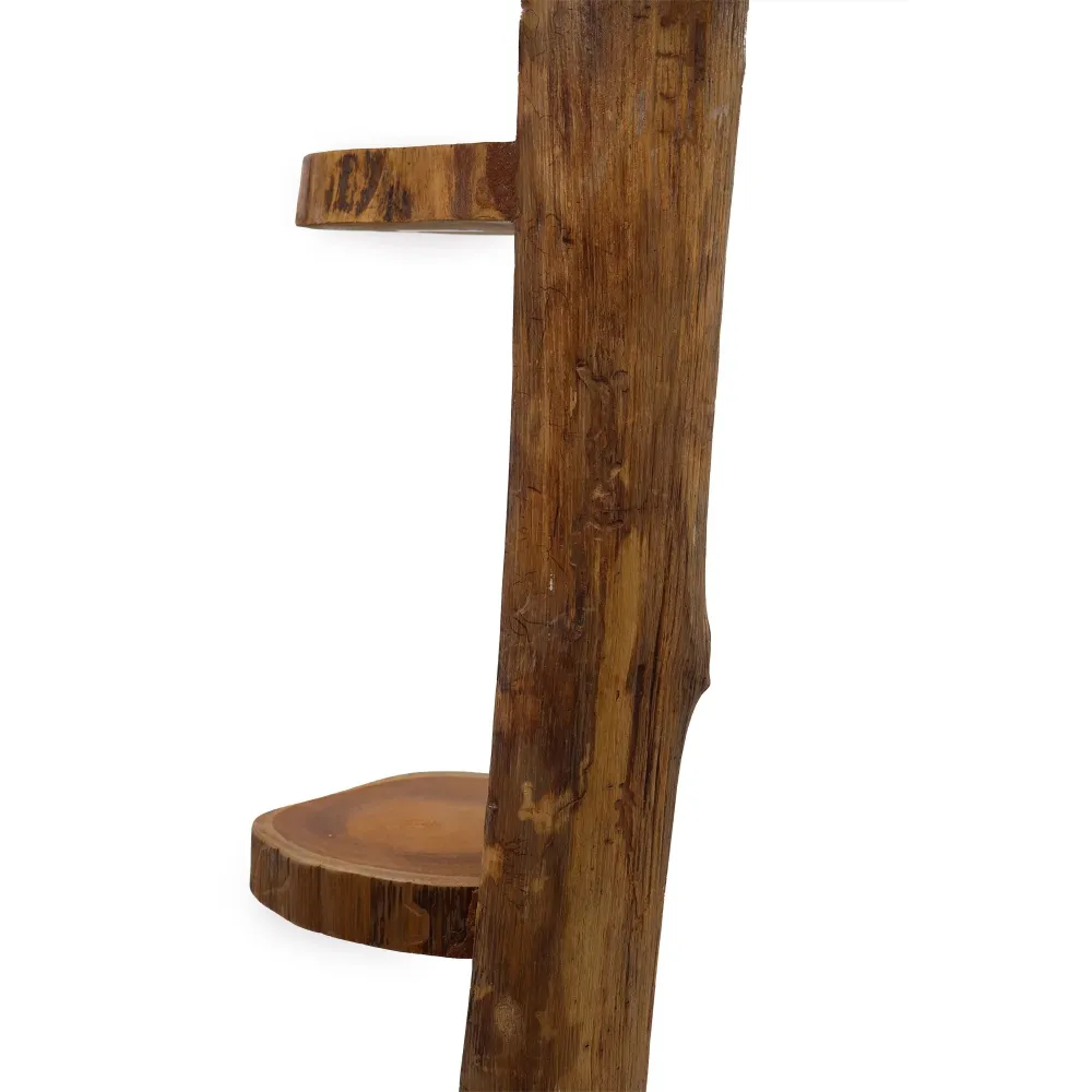 Mensola espositiva legno di teak 3 ripiani 100cm