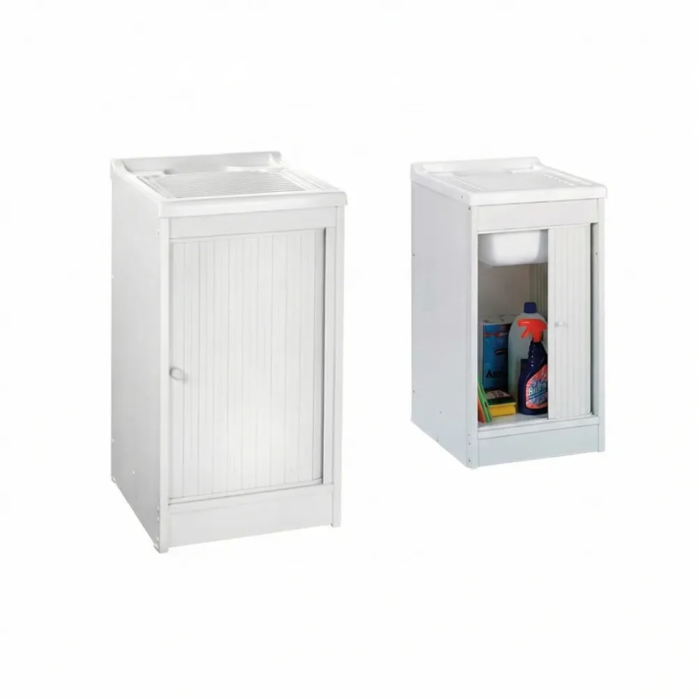 Mobile Lavatoio Resina Strong Roll 4550 PVC 45x50 cm con Sifone