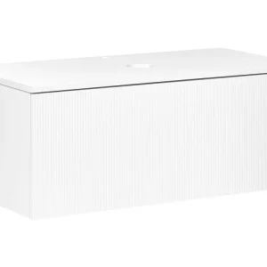 Armadietto da bagno bianco 100 x 52 cm ALZIRA
