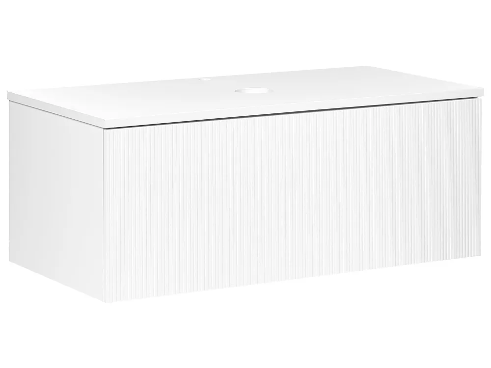 Armadietto da bagno bianco 100 x 52 cm ALZIRA