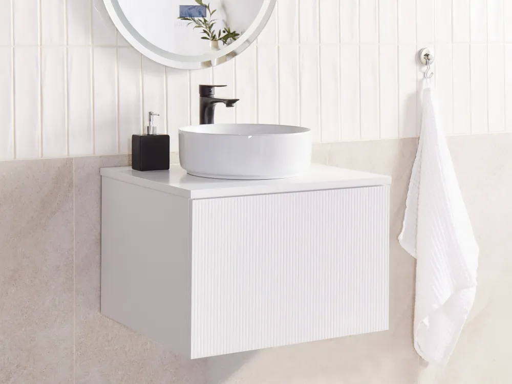 Armadietto da bagno bianco 60 x 52 cm ALZIRA