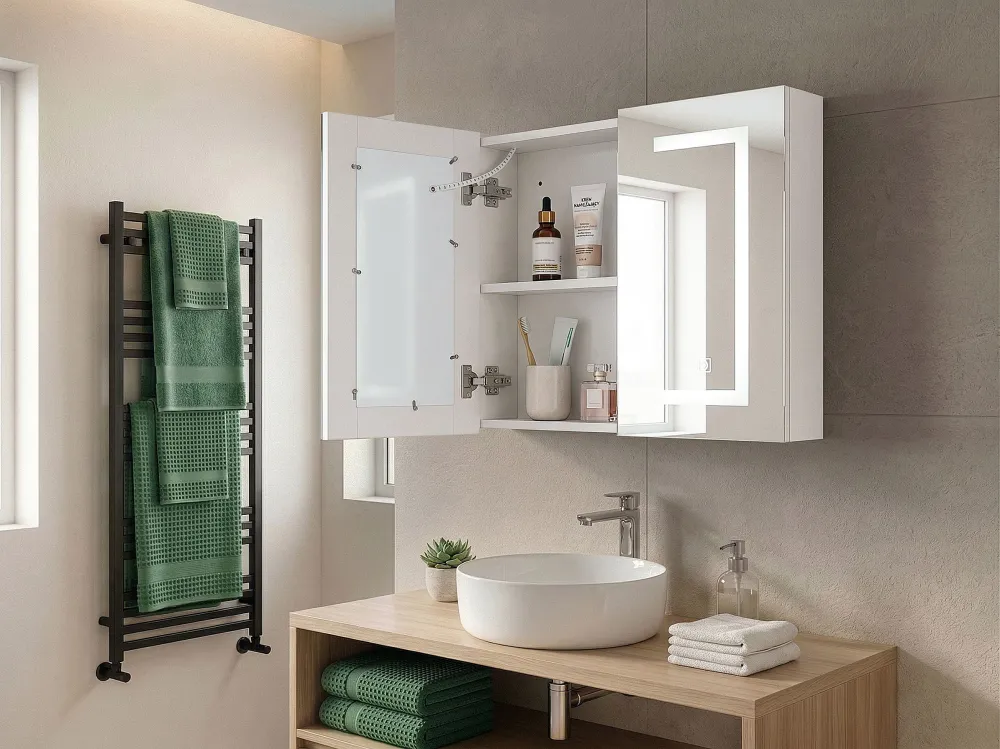 Armadietto da bagno con illuminazione LED MAZARREDO