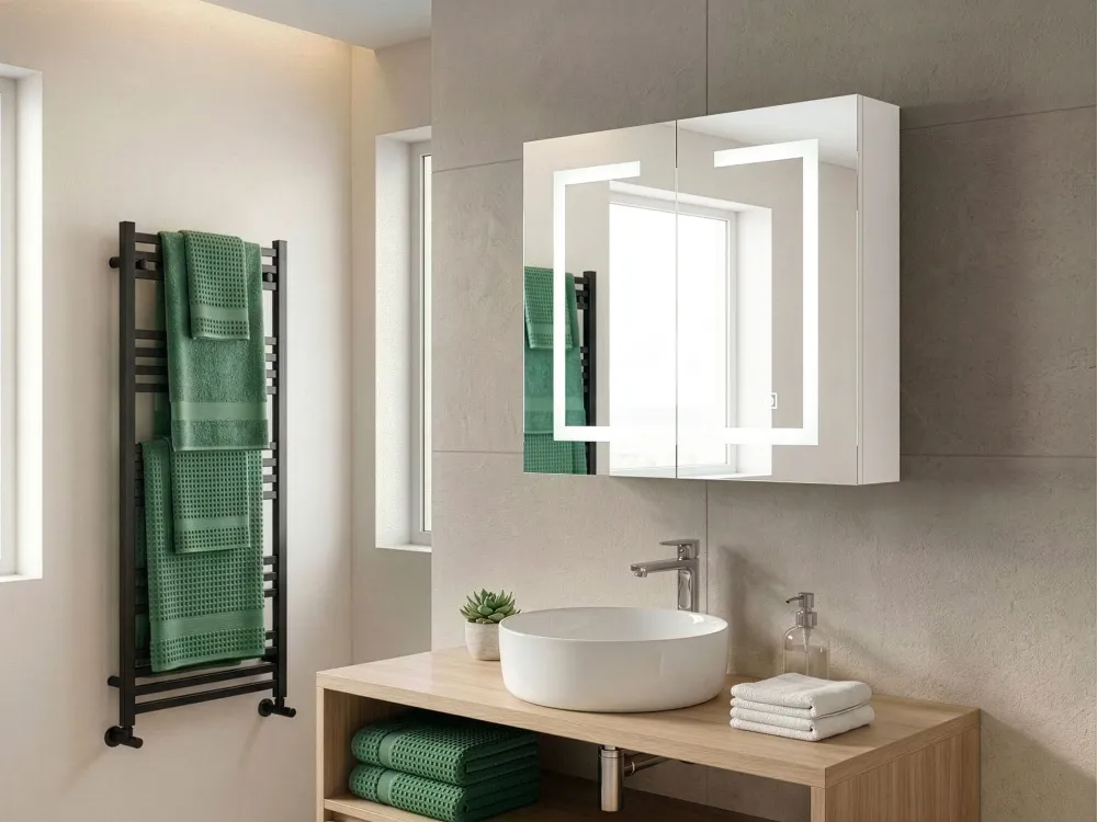 Armadietto da bagno con illuminazione LED MAZARREDO