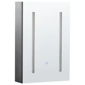 Armadietto da bagno con luci LED 40 x 60 cm CAMERON