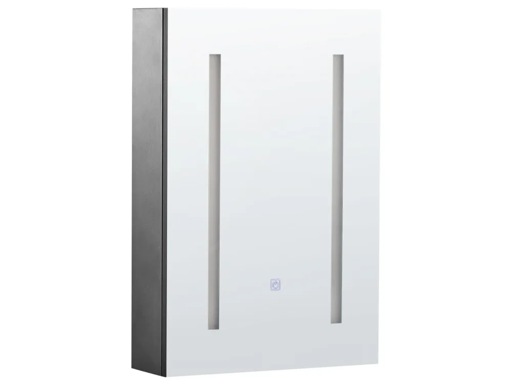 Armadietto da bagno con luci LED 40 x 60 cm CAMERON