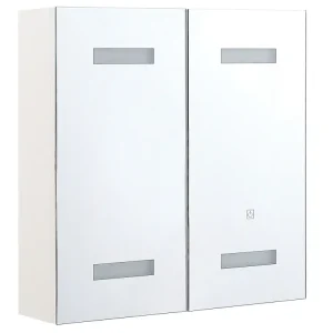 Armadietto da bagno con luci LED 60 x 60 cm TALAGAPA