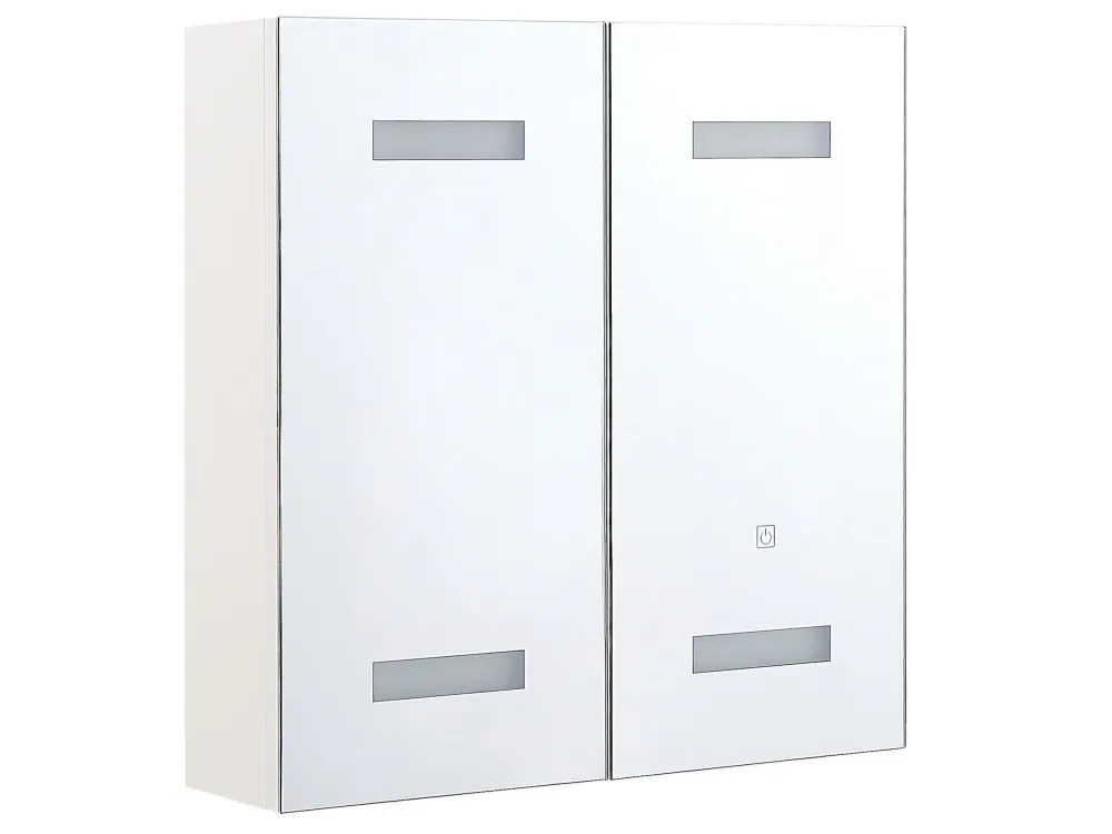 Armadietto da bagno con luci LED 60 x 60 cm TALAGAPA