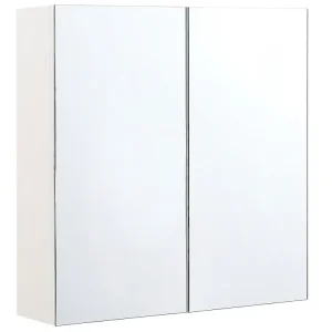 Armadietto da bagno con specchio 60 x 60 cm NAVARRA